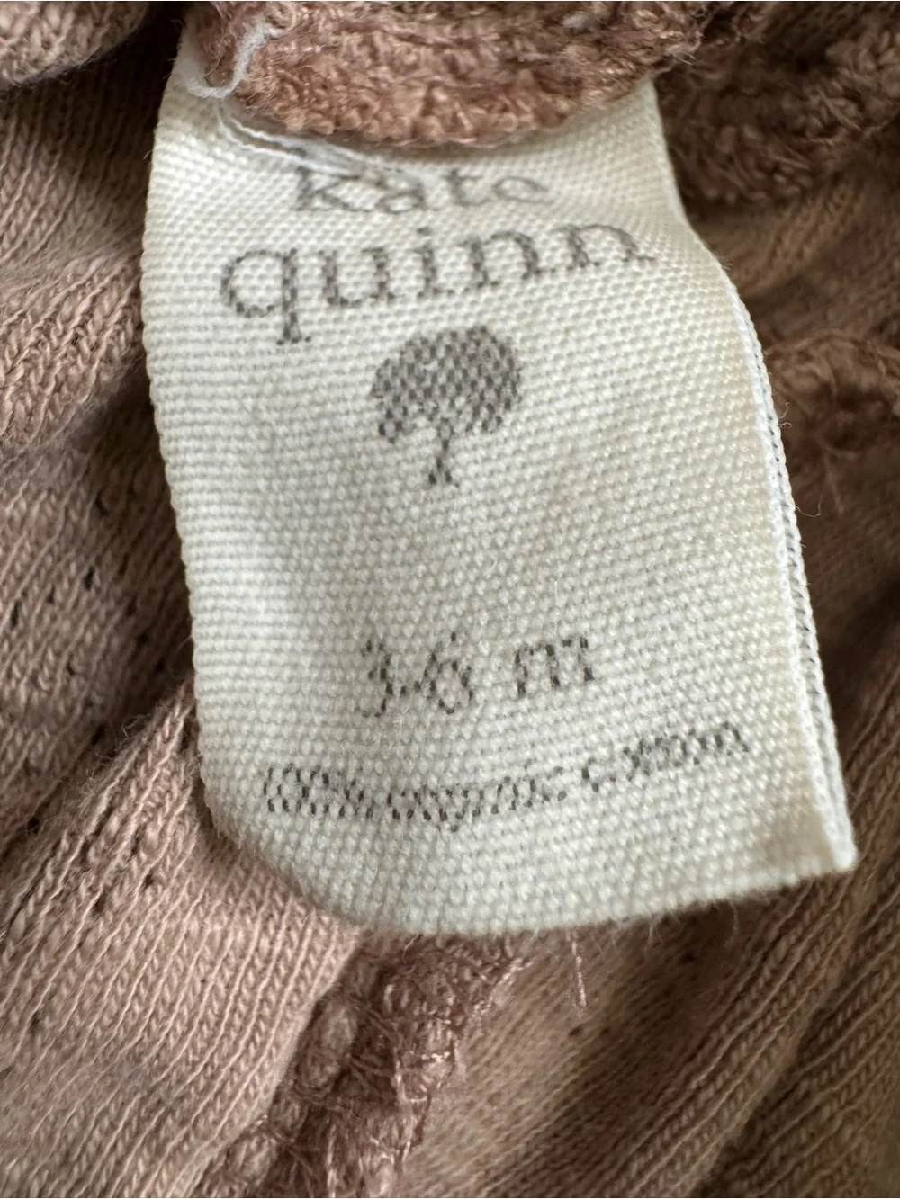 Kate Quinn Organic Cotton Knit Brown Pants 3-6 Months